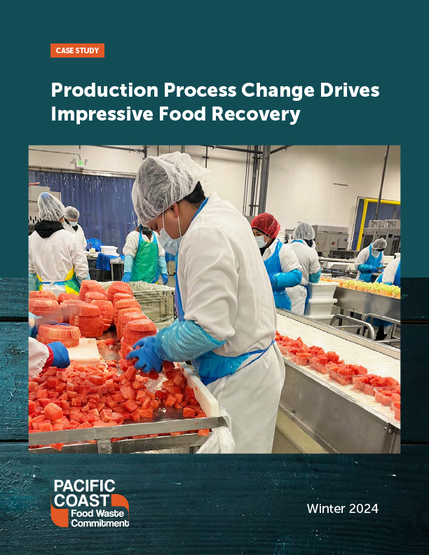 Cover image of Del Monte's case study titled "Production Process Change Drives Impressive Food Recovery"